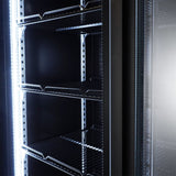 Kühlregal / Getränkekühlschrank mit 3 Glastüren NP1200