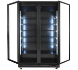 2x Kühlregal / Getränkekühlschrank NP850 mit insg. 4 Glastüren