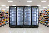 2x Kühlregal / Getränkekühlschrank NP850 mit insg. 4 Glastüren