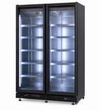 2x Kühlregal / Getränkekühlschrank NP850 mit insg. 4 Glastüren