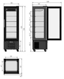 Kühlvitrine GV400 - Kuchenvitrine / Tortenvitrine / Snackvitrine