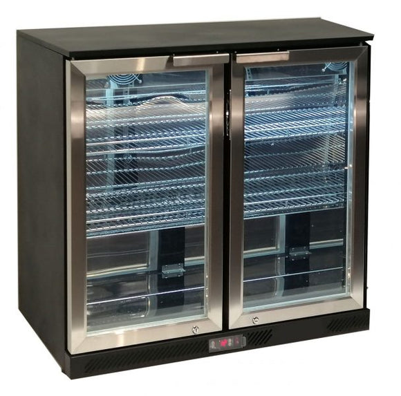 Barkühltisch mit 2 Glastüren - 90cm