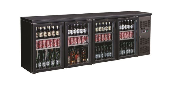 Barkühltisch mit 4 Glastüren - 254cm