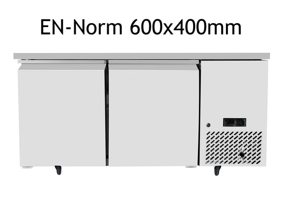 Bäckereikühltisch mit 2 Türen - 150cm