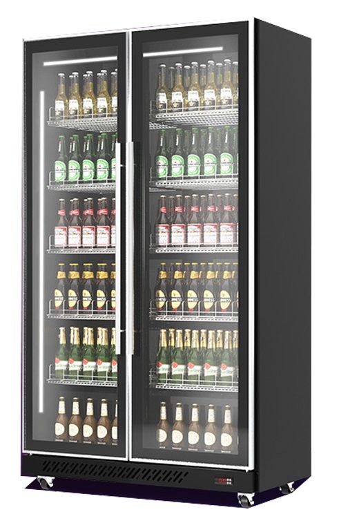 Kühlschrank mit 2 Glastüren S602 / Flaschenkühler