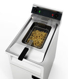 Fritteuse mit 9 kW mit Unterbau - 12 Liter - 70cm Tiefe
