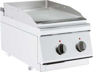 Grillplatte Elektro gerillt 3,6 kW - 70cm tief