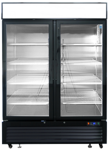 Kühlregal / Getränkekühlschrank mit 2 Glastüren