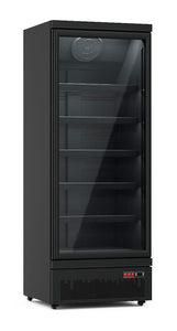 Kühlregal Skyline Schwarz mit 1 Glastür - Kühlregal Supermarkt & Kiosk