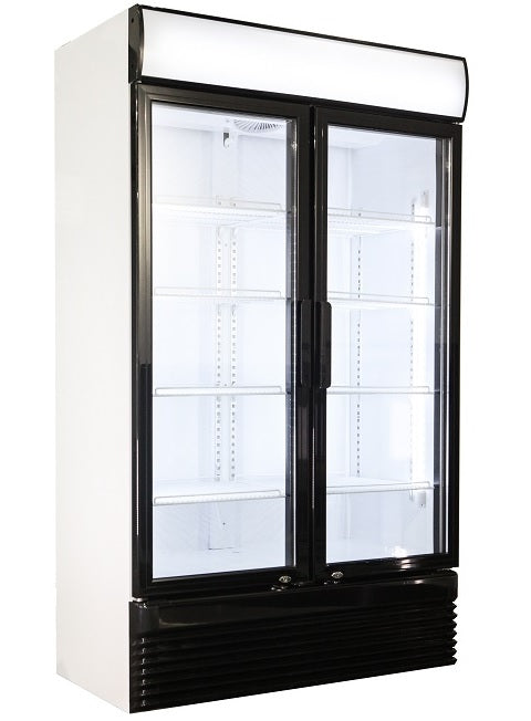 Kühlschrank mit 2 Glastüren 750 Liter