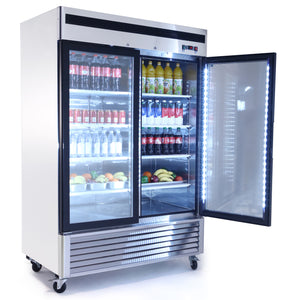 Kühlschrank Edelstahl MC2 - 138cm breit