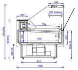 Kühltheke MRS - 1.60 Meter
