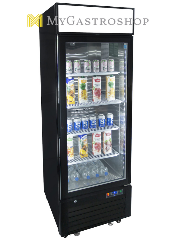 Kühlregal / Getränkekühlschrank mit 1 Glastür