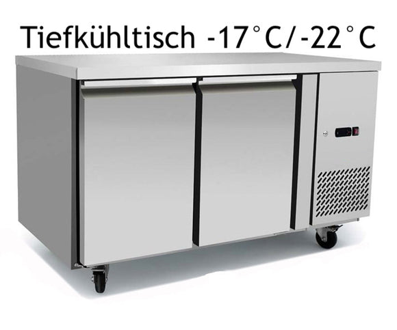 Tiefkühltisch mit 2 Türen - 136cm breit