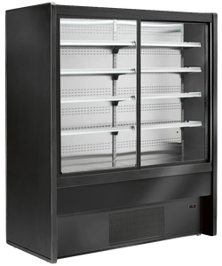 Wandkühlregal CMX150 mit Schiebetüren - 150cm breit